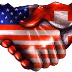 Swiss US handshake